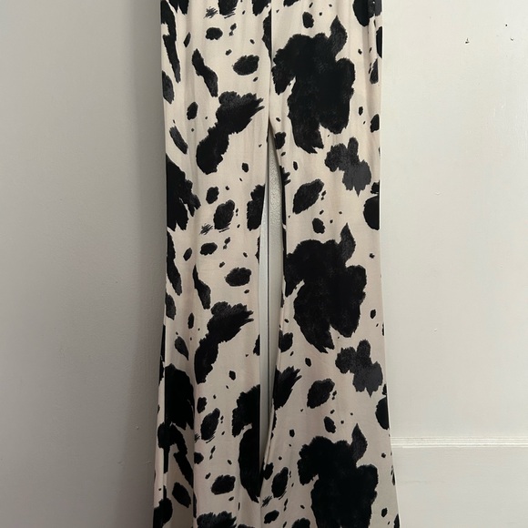 Black and White Cow Print Pants - Picture 5 of 7